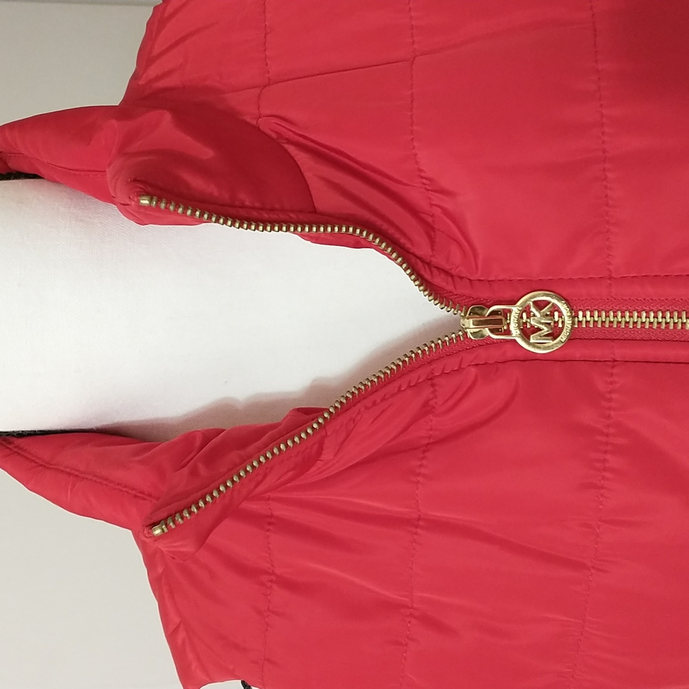 NWOT MICHAEL KORS VEST QUILTED RED - Picture 2 of 7